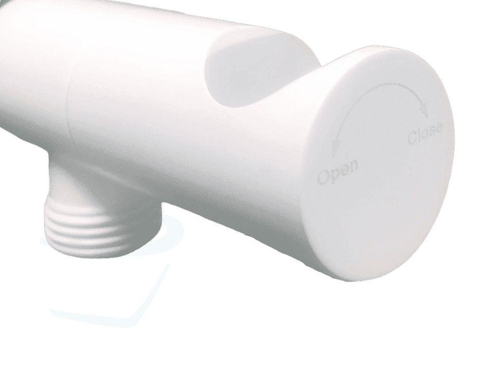 toiletdouche wandhouder stopkraan wit