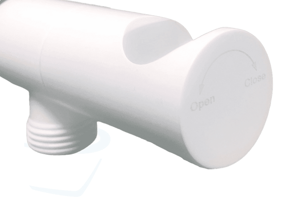 toiletdouche wandhouder stopkraan wit
