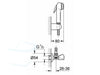 Kunststof Chrome Triggerspray set met stopkraan van GROHE afmetingen