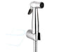 wc-handdouche rvs met toiletrolhouder