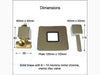 toiletdouche warm water afmetingen