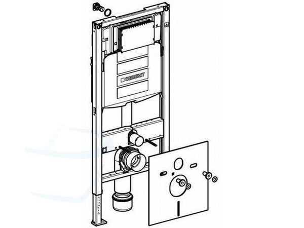 Geberit Duofix Sigma UP320 inbouwreservoir h112cm technische tekening