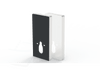 Monolith Popodusche Extern Reservoir  White Black Glass 