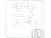 Design Squared Inbouw Single Lever tekening