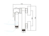 Inbouw Toiletdouche Set met Warm water afmetingen