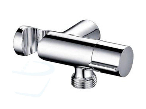 Design Round Chrome Wandhouder / Stopkraan