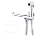 wc-handdouche rvs met toiletrolhouder