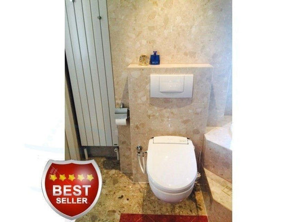 Blooming Bidet op closet geinstalleerd